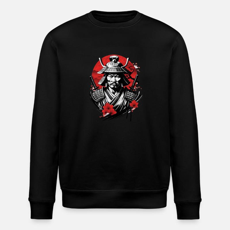 Samurai-Krieger - Japan - Dämon - Stanley/Stella Unisex Bio-Sweatshirt ROLLER - Schwarz