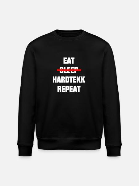 Hardtekk - Merch - Tekk - Gift - Stanley/Stella ROLLER Unisex Organic Sweatshirt - black