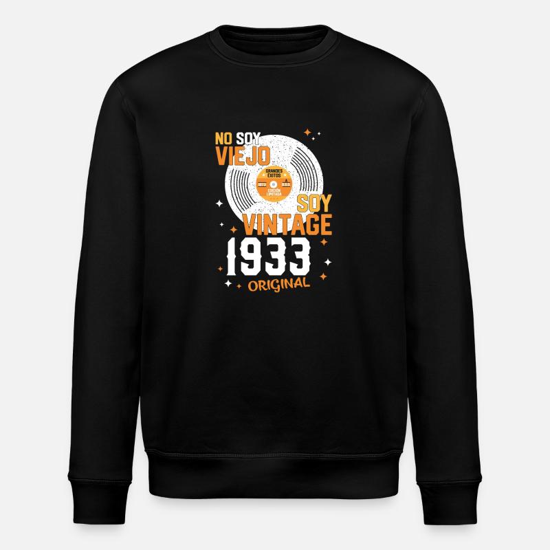 Millésime 90e anniversaire 1933 - Sweat bio ROLLER Stanley/Stella Unisexe - noir