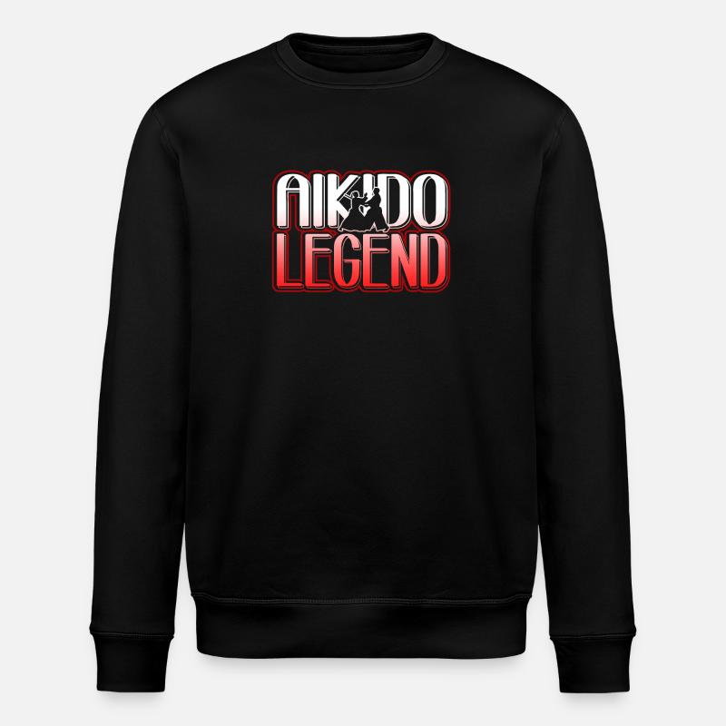 Aikido Aikido Legend - Stanley/Stella ROLLER Unisex Organic Sweatshirt - black