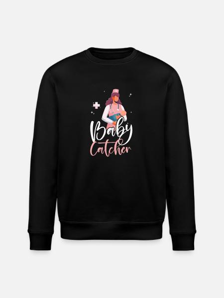 LD Labour And Delivery Nurse - Stanley/Stella ROLLER Unisex Organic Sweatshirt - black