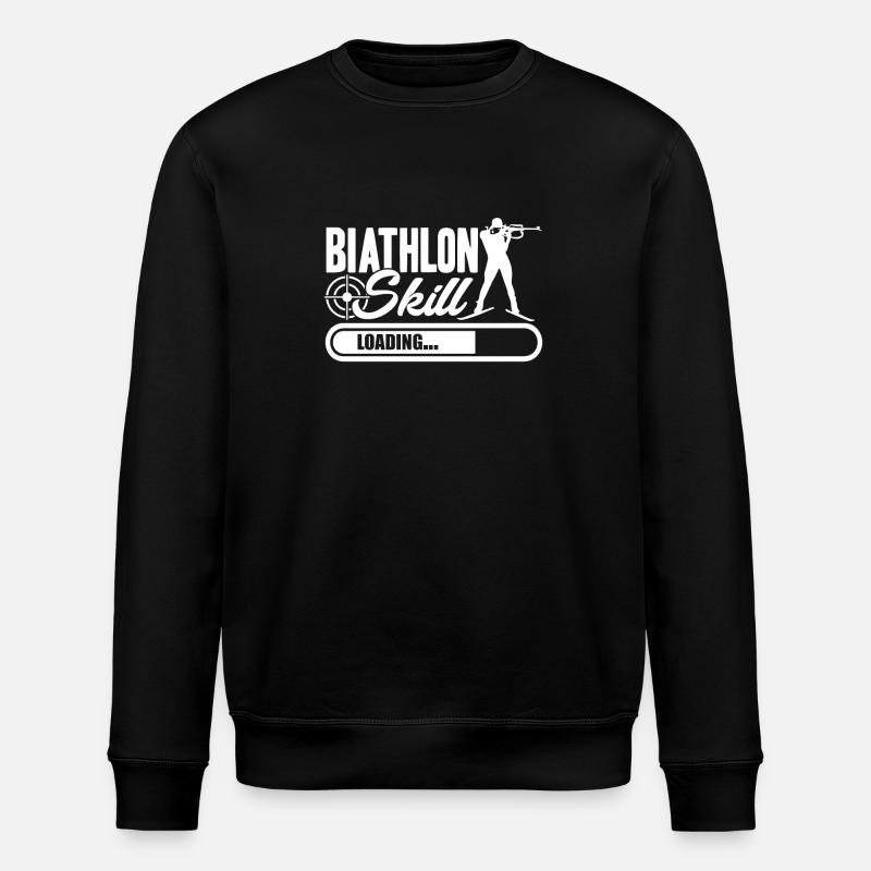 Biathlon Biathlon Skill Loading - Stanley/Stella ROLLER Unisex Organic Sweatshirt - black