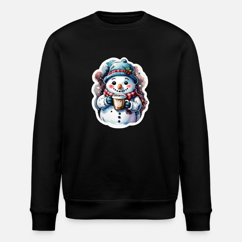 Schneemann - Stanley/Stella Unisex Bio-Sweatshirt ROLLER - Schwarz