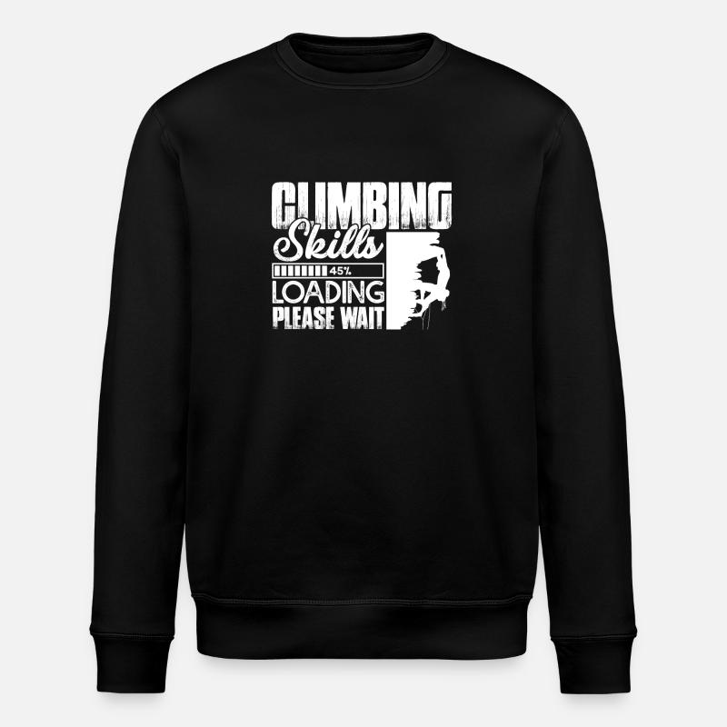 Climbing Climbing Skills Loading - Stanley/Stella ROLLER Unisex Organic Sweatshirt - black