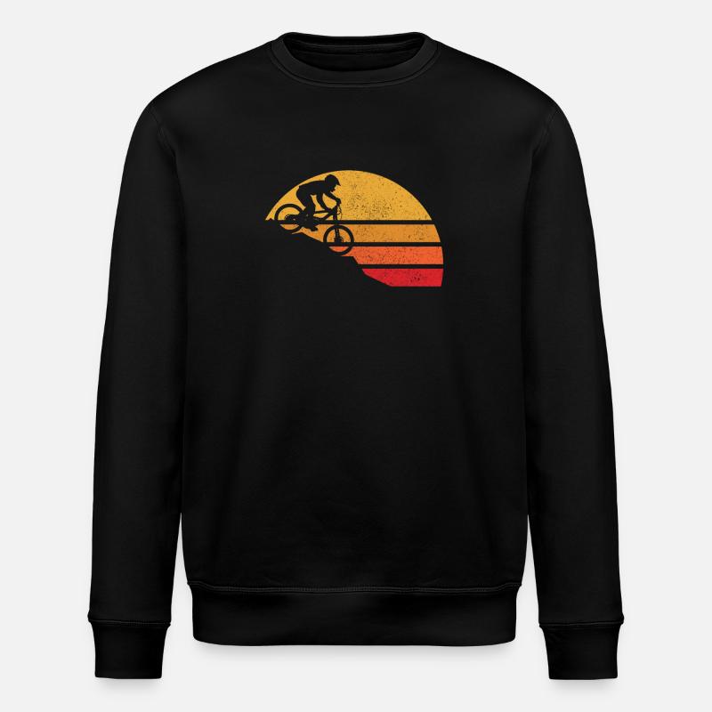 Mountainbike MTB Downhill Biker Geschenk - Stanley/Stella Unisex Bio-Sweatshirt ROLLER - Schwarz