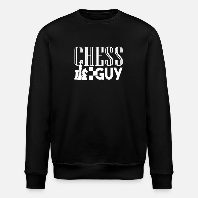 Chess Chess Guy - Stanley/Stella ROLLER Unisex Organic Sweatshirt - black