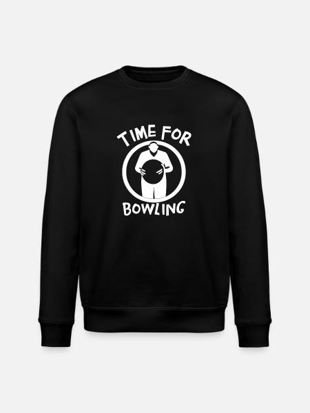 Time for Bowling - Stanley/Stella ROLLER Unisex Organic Sweatshirt - black