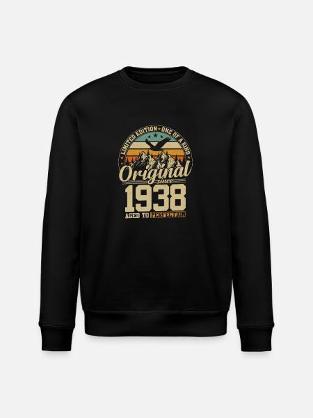 Birthday Legend 1938 - Stanley/Stella ROLLER Unisex Organic Sweatshirt - black