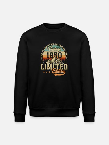 Birthday 74 years 1950 - Stanley/Stella ROLLER Unisex Organic Sweatshirt - black