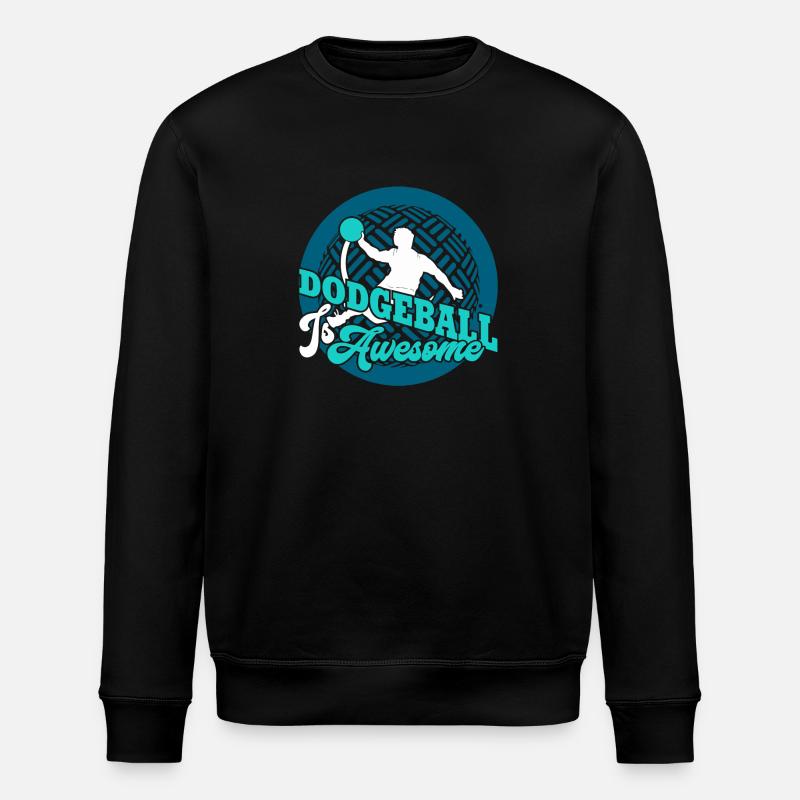 Dodgeball Dodgeball Is Awesome - Stanley/Stella ROLLER Unisex Organic Sweatshirt - black