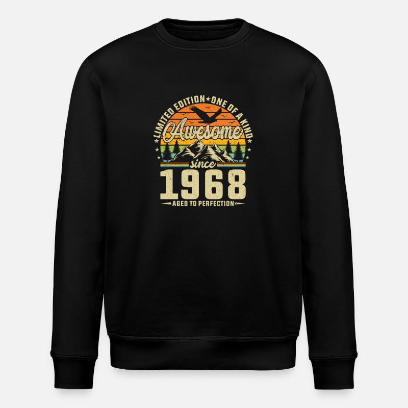 Legendary 56th birthday 1968 - Stanley/Stella ROLLER Unisex Organic Sweatshirt - black