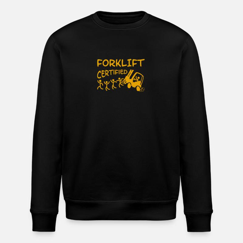 Gabelstaplerfahrer Lagerleiter Lagerist Berufe - Stanley/Stella Unisex Bio-Sweatshirt ROLLER - Schwarz