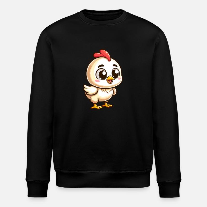 Poulet Mignon Cartoonish - Sweat bio ROLLER Stanley/Stella Unisexe - noir
