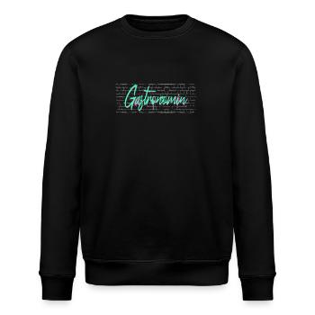 Restaurant Wirt Koch Abschluss-Geschenk - Stanley/Stella Unisex Bio-Sweatshirt ROLLER - Schwarz - Vorne - Nik (191cm)