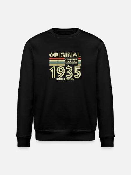 Millésime 1935 Anniversaire - Sweat bio ROLLER Stanley/Stella Unisexe - noir
