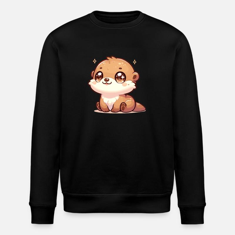 Illustration de loutre kawaii - Sweat bio ROLLER Stanley/Stella Unisexe - noir