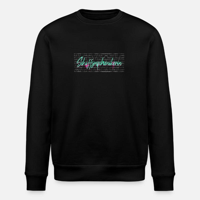 Motorenwärter Abschluss-Geschenk - Stanley/Stella Unisex Bio-Sweatshirt ROLLER - Schwarz