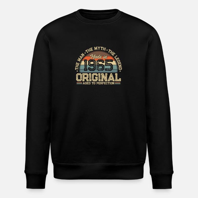 Legendary 59th birthday 1965 - Stanley/Stella ROLLER Unisex Organic Sweatshirt - black