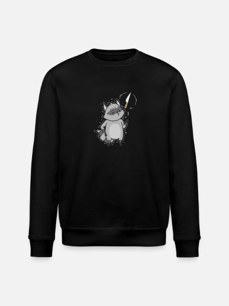 Wäschbar mit Messer Allesfresser - Stanley/Stella Unisex Bio-Sweatshirt ROLLER - Schwarz
