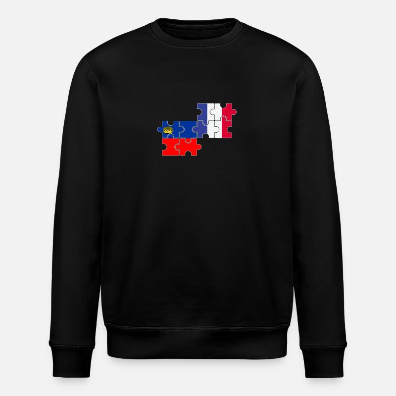 Liechtenstein France Drapeau Liechtensteiner - Sweat bio ROLLER Stanley/Stella Unisexe - noir
