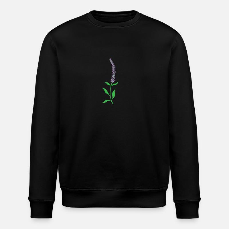 Herb, Lavender, Plant, Flower - Stanley/Stella ROLLER Unisex Organic Sweatshirt - black