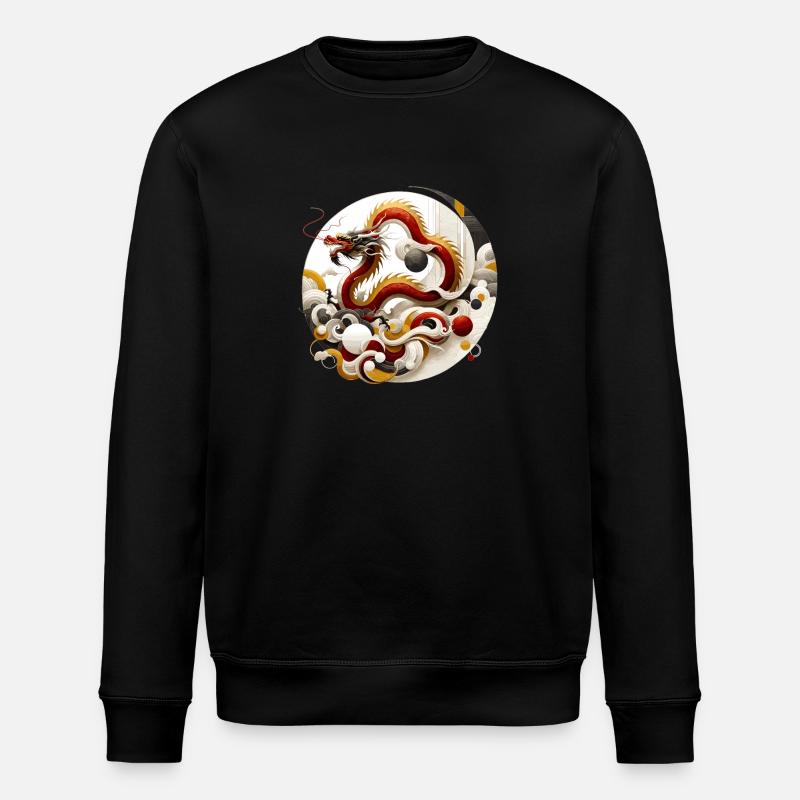 Art chinois du dragon - Sweat bio ROLLER Stanley/Stella Unisexe - noir
