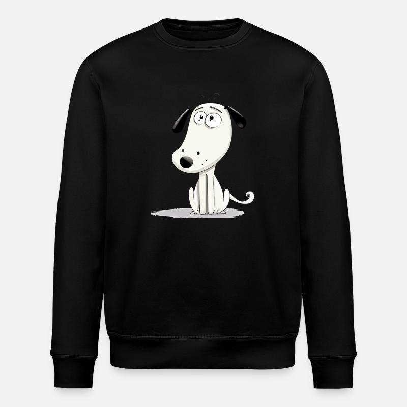 Okô, der skeptische Hund - Stanley/Stella Unisex Bio-Sweatshirt ROLLER - Schwarz