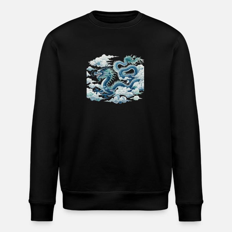 Art chinois du dragon - Sweat bio ROLLER Stanley/Stella Unisexe - noir
