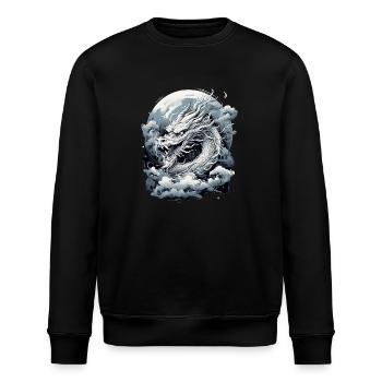 Mondlicht Mythos Drache - Stanley/Stella Unisex Bio-Sweatshirt ROLLER - Schwarz - Vorne - Nik (191cm)