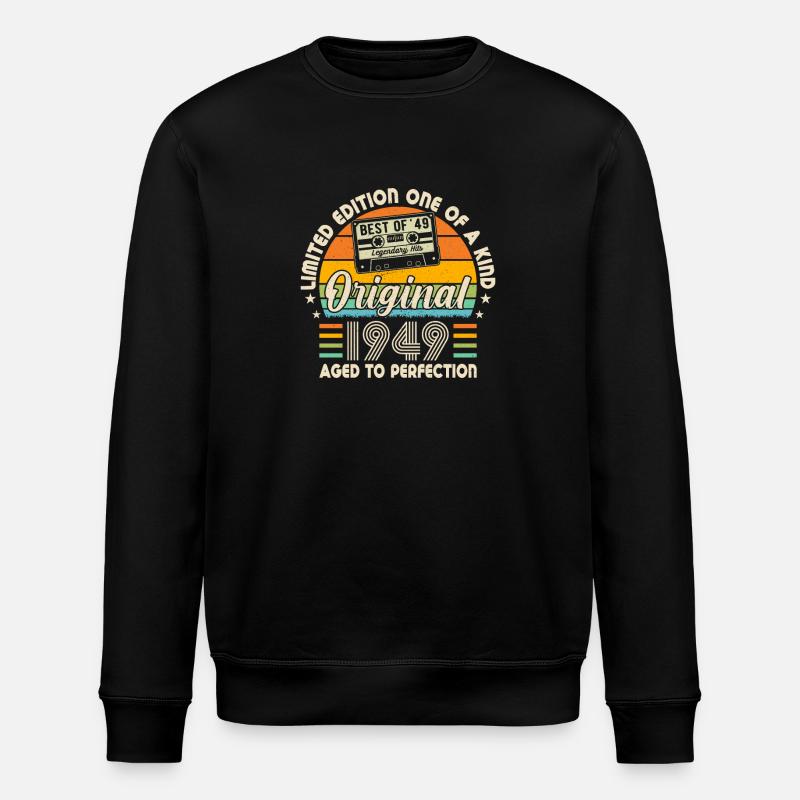 Geboren Legenden '49 - Stanley/Stella Unisex Bio-Sweatshirt ROLLER - Schwarz
