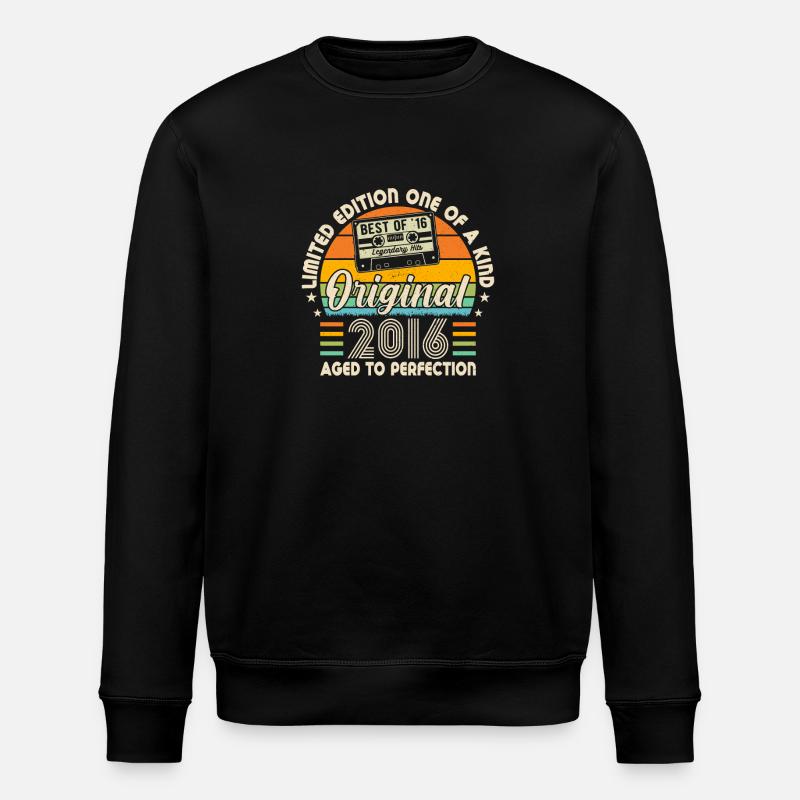 Legendary 8th Anniversary Year 2016 - Stanley/Stella ROLLER Unisex Organic Sweatshirt - black