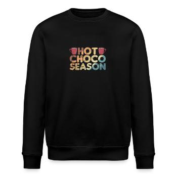 Hot Choco Season Candy Cocoa - Stanley/Stella ROLLER Unisex Organic Sweatshirt - black - Front - Nik (191cm)