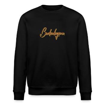 Parkett-Teppich Abschluss-Geschenk Bodenlegerin - Stanley/Stella Unisex Bio-Sweatshirt ROLLER - Schwarz - Vorne - Nik (191cm)
