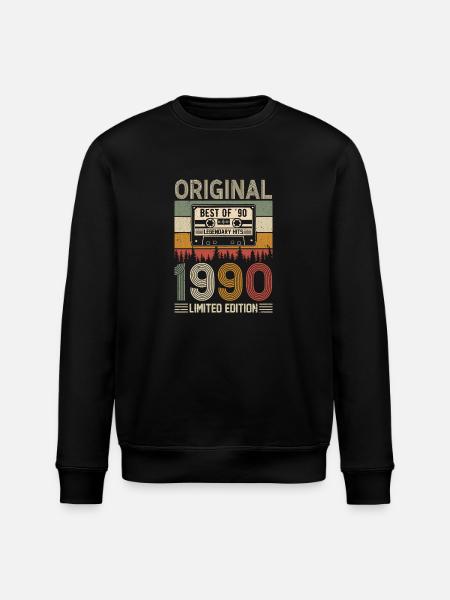 1990 Jubilee Star 34 - Stanley/Stella ROLLER Unisex Organic Sweatshirt - black