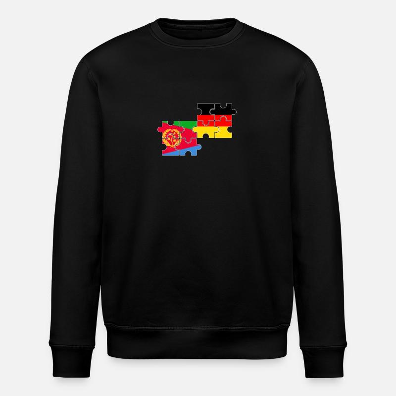 Érythrée Allemagne Drapeau Allemand Érythréen - Sweat bio ROLLER Stanley/Stella Unisexe - noir