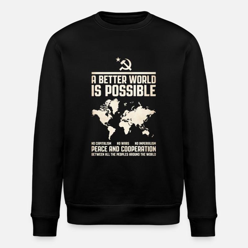 Un monde meilleur 2 - Sweat bio ROLLER Stanley/Stella Unisexe - noir