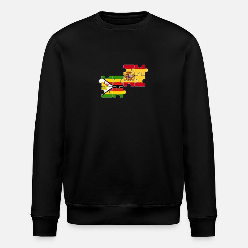 Zimbabwe Espagne Drapeau Espagnol Zimbabwéen - Sweat bio ROLLER Stanley/Stella Unisexe - noir