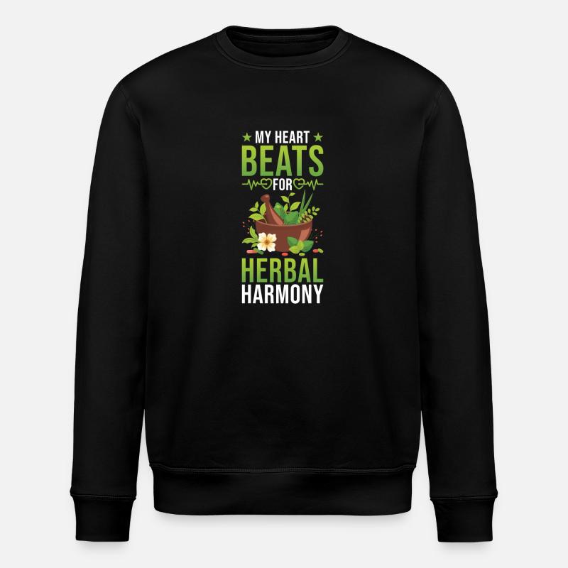 Kräuterkräuter - Stanley/Stella Unisex Bio-Sweatshirt ROLLER - Schwarz