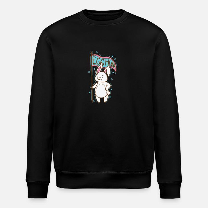 Egg Hunt Ostern Ostereier - Stanley/Stella Unisex Bio-Sweatshirt ROLLER - Schwarz