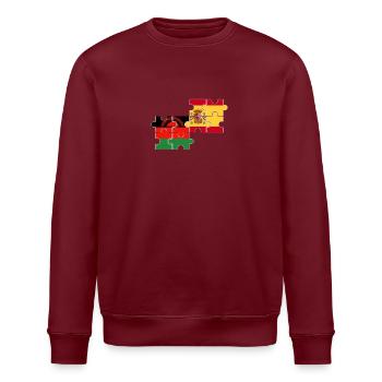 Malawi Espagne Drapeau Espagnol Malawien - Sweat bio ROLLER Stanley/Stella Unisexe - bordeaux - Devant - Nik (191cm)