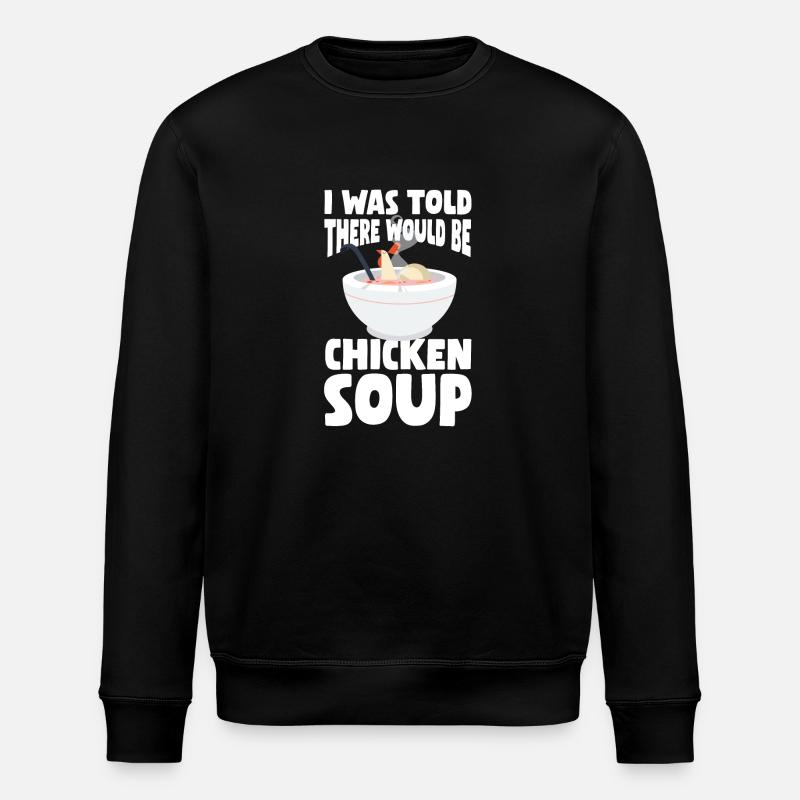 Soupe de poulet - Sweat bio ROLLER Stanley/Stella Unisexe - noir