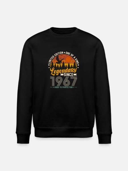 Born Legends 1967 - Stanley/Stella ROLLER Unisex Organic Sweatshirt - black