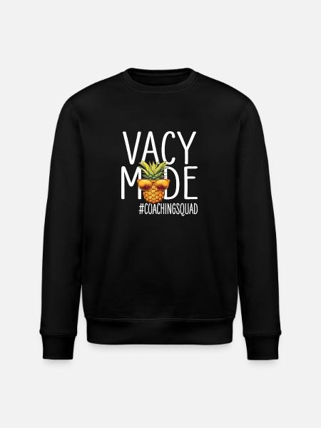 Coaching Vacation Vacy Mode Coachingsquad - Stanley/Stella ROLLER Unisex Organic Sweatshirt - black