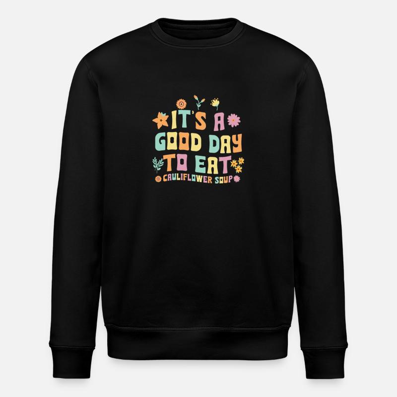 bluCauliflower Soup Outfit - Stanley/Stella ROLLER Unisex Organic Sweatshirt - black