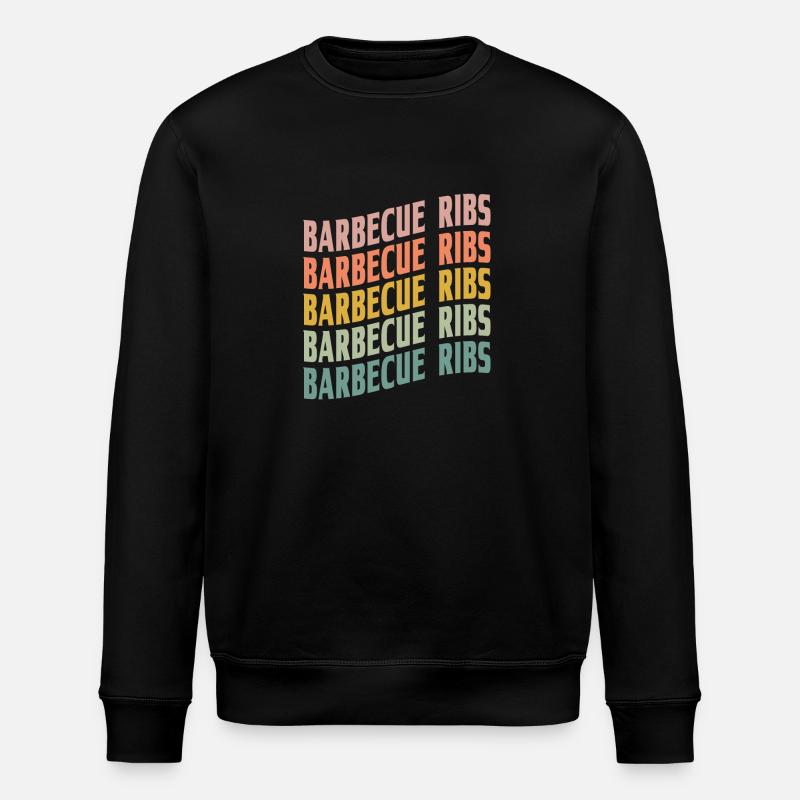 Barbecue Rippchen Schrift - Stanley/Stella Unisex Bio-Sweatshirt ROLLER - Schwarz