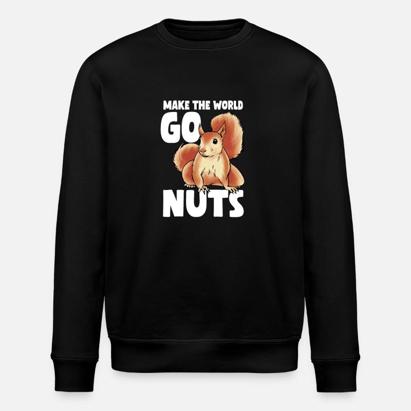 Squirrel - Stanley/Stella ROLLER Unisex Organic Sweatshirt - black