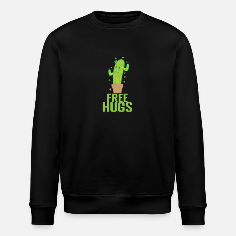Gratuit câlins Cactus Plante - Sweat bio ROLLER Stanley/Stella Unisexe - noir