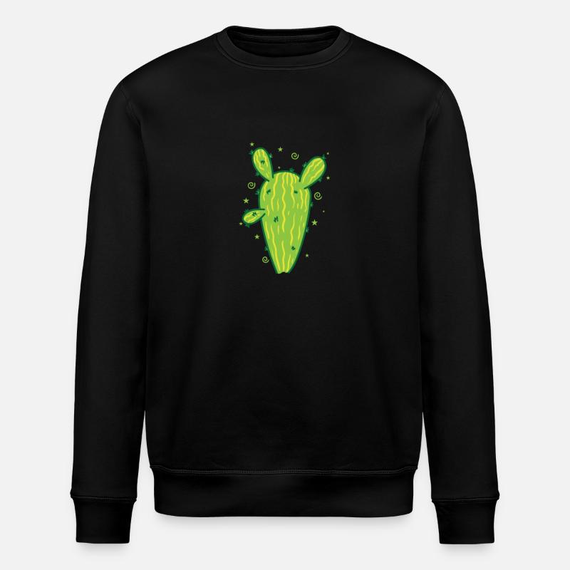 grande plante de cactus - Sweat bio ROLLER Stanley/Stella Unisexe - noir