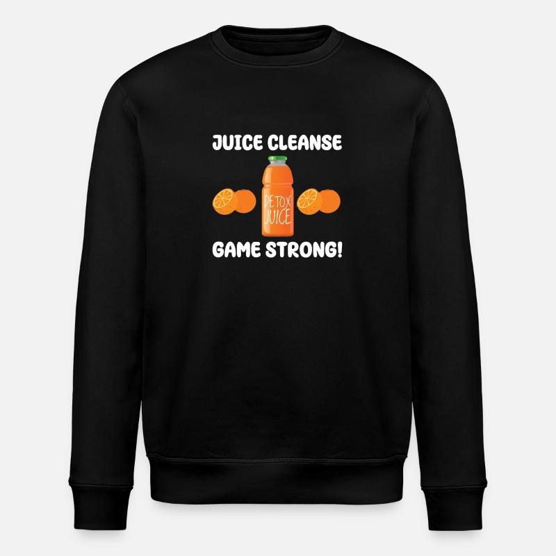 Juice Cleanse Game Strong - Stanley/Stella ROLLER Unisex Organic Sweatshirt - black
