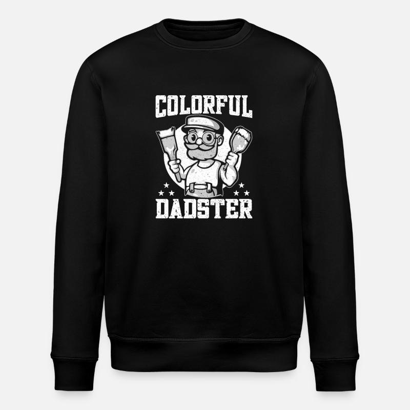 House Painter Dad Unique Gifts - Stanley/Stella Unisex Bio-Sweatshirt ROLLER - Schwarz